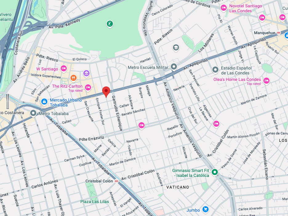 Hendaya 60, of.302-A, Las Condes, Región Metropolitana, Chile google Maps