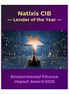 Lender of the Year, Environmental Finance Impact Award 2025