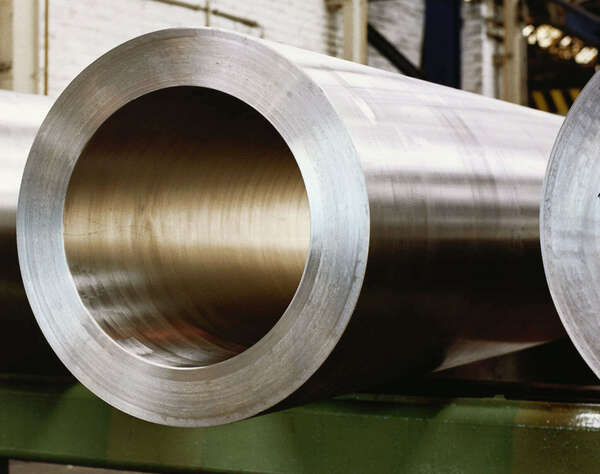 close up on an iron cylinder