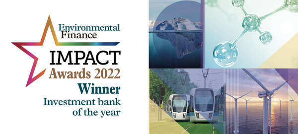 Natixis CIB named "Investment Bank of the Year" by Environmental Finance