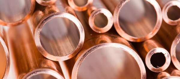 copper tubes of various diameters