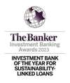 Investment Bank of The Year for Sustainability Linked Loans, The Banker Investment Banking Awards 2023
