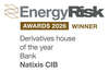 Energy Risk Award 2026 Derivatives house of the year Bank