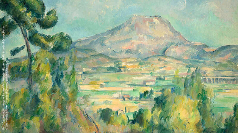 Paul Cezanne "Mont Sainte Victoire" (detail), circa 1890, Paris, Musée d'Orsay ©
