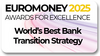Euromoney 2025 Awards for Exellence, World's Best Bank Transition Strategy